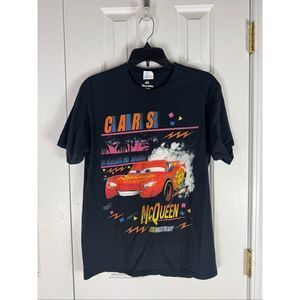 Cars McQueen Unisex Black Vintage Shirt Size M